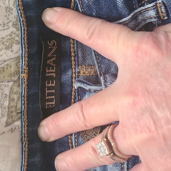 Size 11/12 Elite Jeans Blue Jean Shorts - Picture 3 of 5